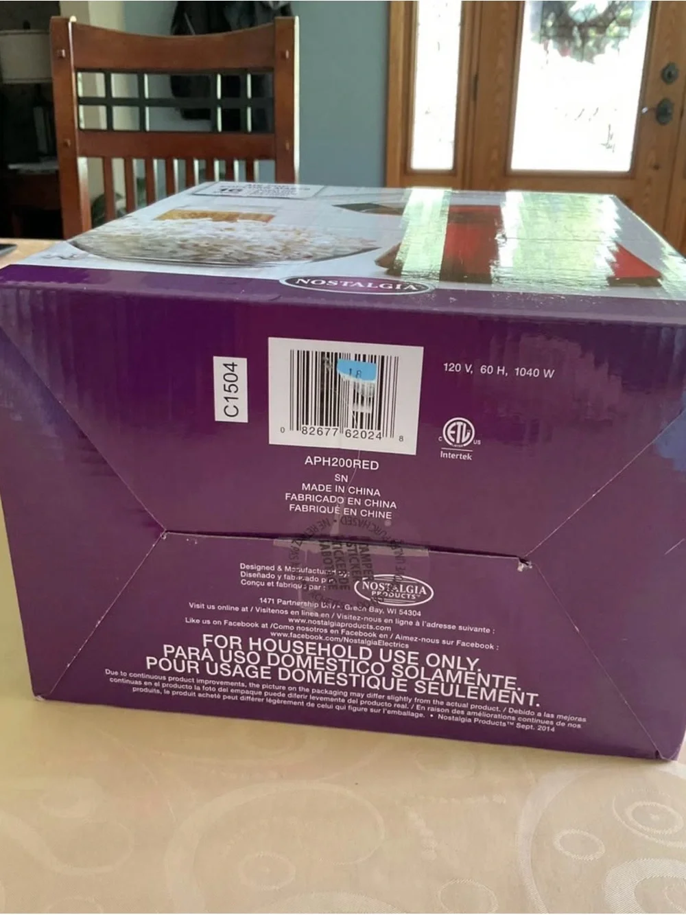 New - Air-Pop Popcorn Maker Box